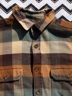 -M- WOOLRICH Cotton Flannel | Mens Quality Outdoor Workwear | Cowboy Shirt